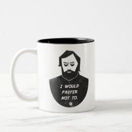 Taza Bicolor Slavoj Zizek - Preferiría no