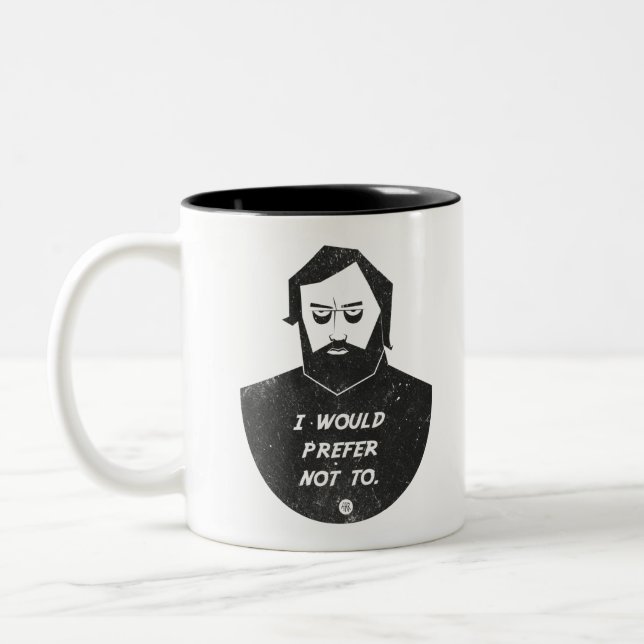 Taza Bicolor Slavoj Zizek - Preferiría no (Izquierda)