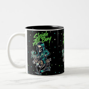 Taza Bicolor Sleight todo el día - Montando Scary Skull ROCK