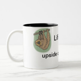 Taza Bicolor Sloth Mug - La vida es mejor al revés