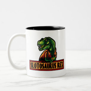 Taza Bicolor Slotosaurus Rex Coffee Mug