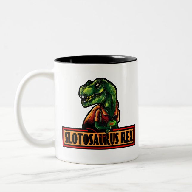 Taza Bicolor Slotosaurus Rex Coffee Mug (Izquierda)