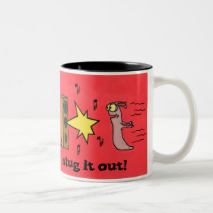 Taza Bicolor Slug lo hacia fuera asaltan