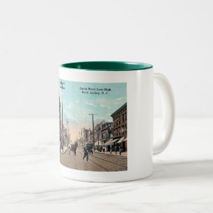Taza Bicolor Smith St, Perth Amboy, New Jersey Vintage