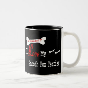 Taza Bicolor Smooth Fox Terrier (Me Encanta) Mug