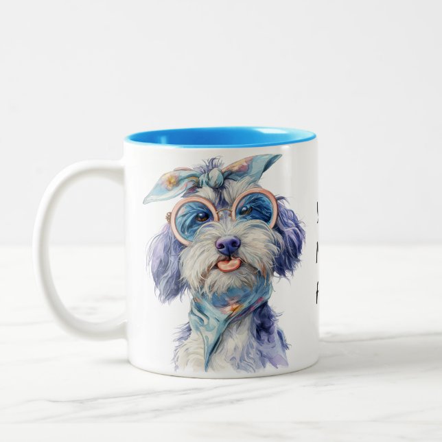 Taza Bicolor Sniff Happens – Cheeky Pup  (Izquierda)