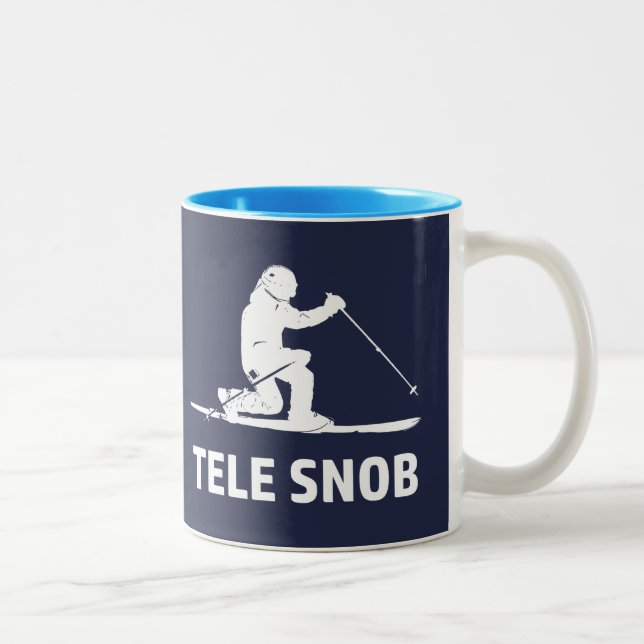 Taza Bicolor Snob del esquí de Telemark (Derecha)