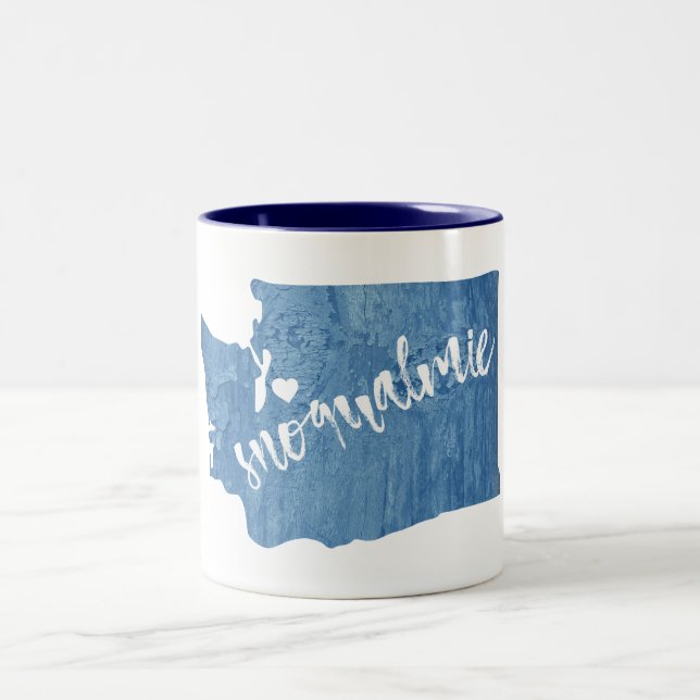 Taza Bicolor Snoqualmie Washington Wood Grain (Centro)
