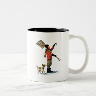 Taza Bicolor Snow Shoveler