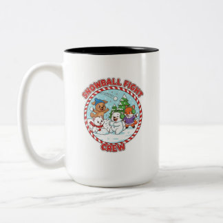 Taza Bicolor Snowball Fight Crew 15 oz Two-Tone Coffee Mug