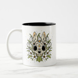 Taza Bicolor Snowdrop and Rabbit Skull de enero