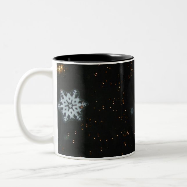 Taza Bicolor Snowflakes & Lights Mug (Izquierda)