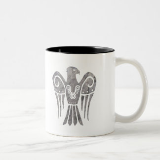 Taza Bicolor Snowhawk deslustrado guerra con las runas