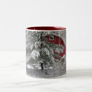 Taza Bicolor Snowley Red Barn