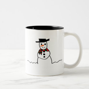 Taza Bicolor Snowman