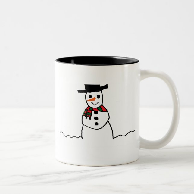 Taza Bicolor Snowman (Derecha)