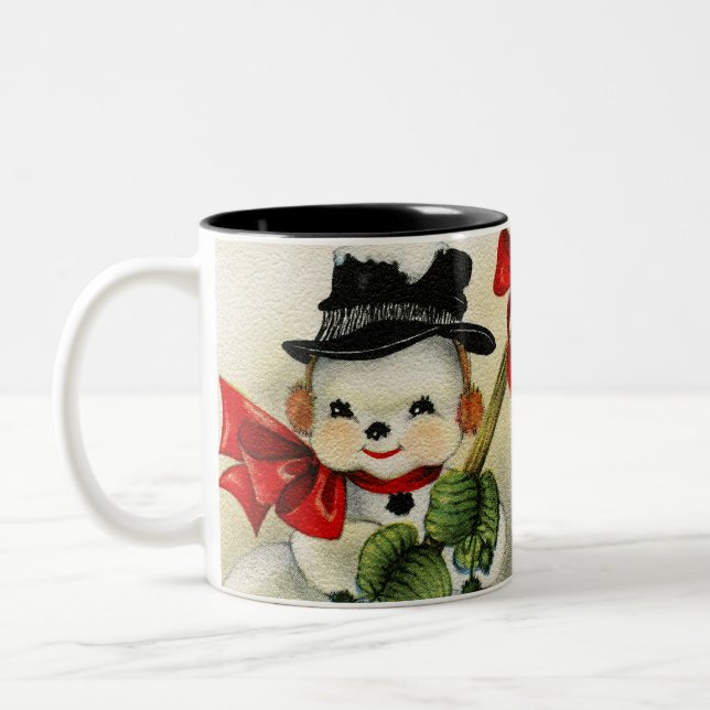 Taza Bicolor Snowman 004 (Izquierda)