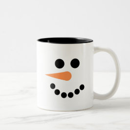 Taza Bicolor Snowman atrapa sus vacaciones de invierno