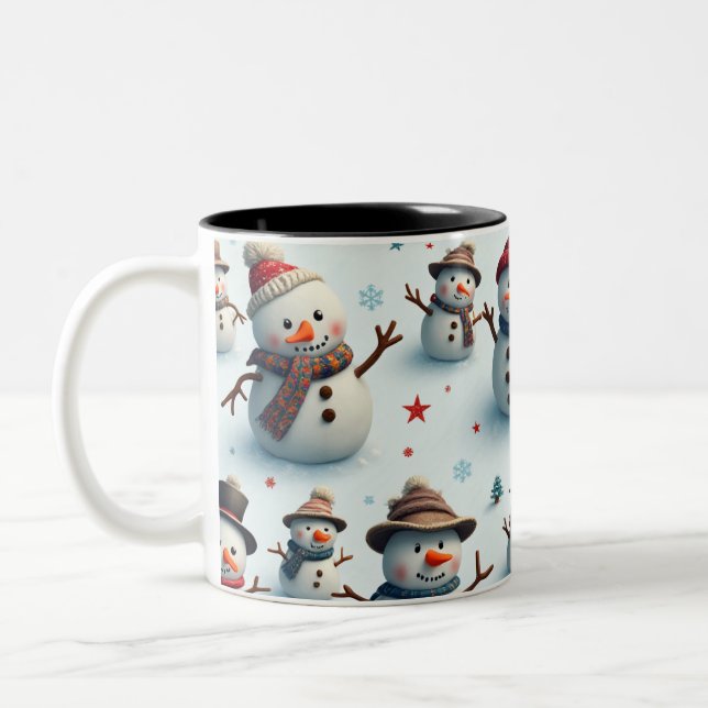 Taza Bicolor Snowman Mug (Izquierda)