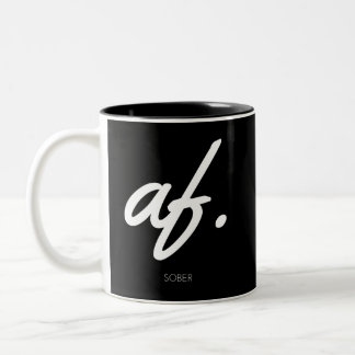 Taza Bicolor Sober AF - Sober regalos para hombres mujeres