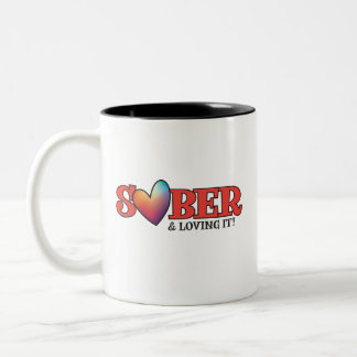 Taza Bicolor Sober Valentine Mug | Sobrio y Amo!