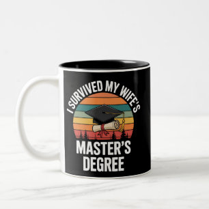 Taza Bicolor Sobreviví a la graduación de la maestría de mi esp