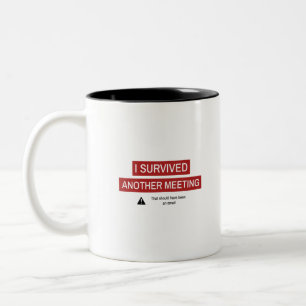 Taza Bicolor Sobreviví a otra reunión