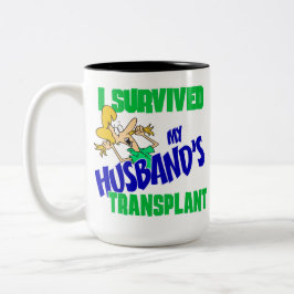 Taza Bicolor Sobreviví al trasplante de mi marido