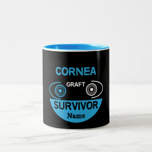 Taza Bicolor Sobreviviente del trasplante de córnea