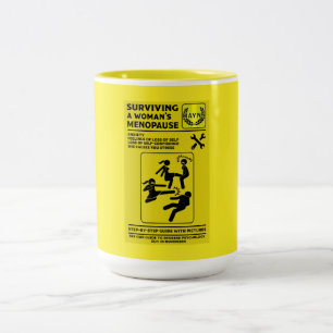 Taza Bicolor Sobrevivir A La Menopausia