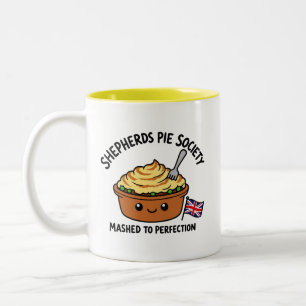 Taza Bicolor Sociedad de Pastel del Pastor Dibujo Animado