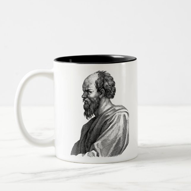 Taza Bicolor Socrates Illustration (Izquierda)