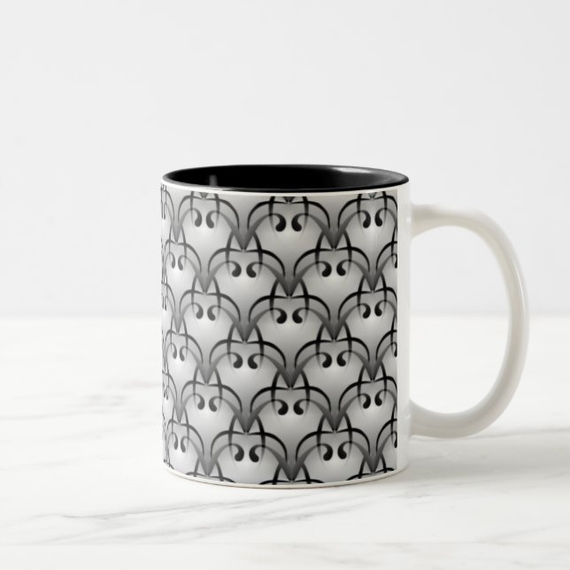 Taza Bicolor Sofisticado Bliss Mug, Gris suave (Derecha)