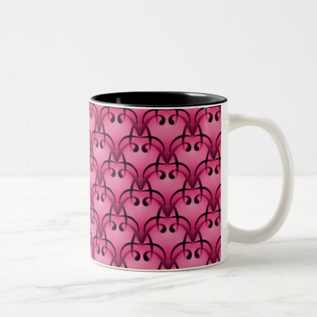 Taza Bicolor Sofisticado Bliss Mug, rosa brillante (Derecha)