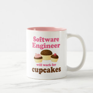 Taza Bicolor Software Engineer divertida
