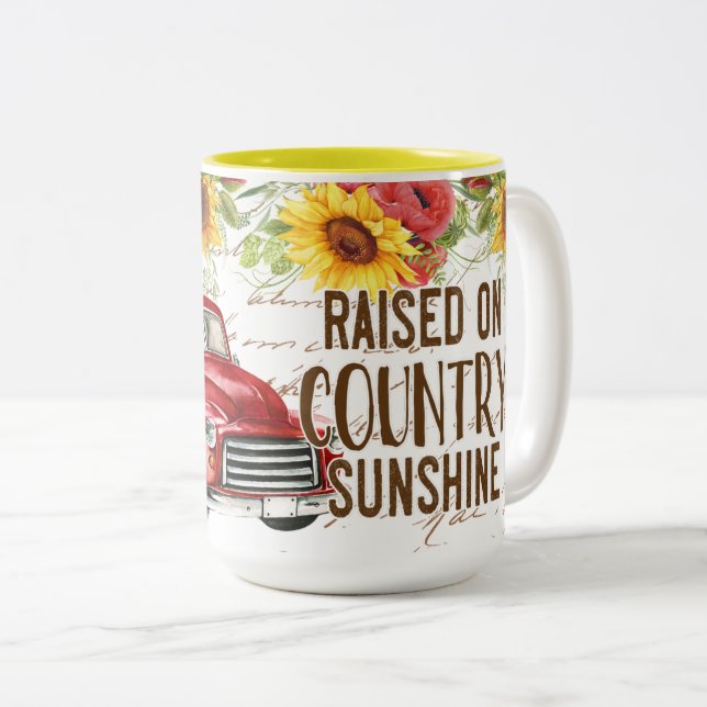 Taza Bicolor Sol de Campo (Anverso derecho)