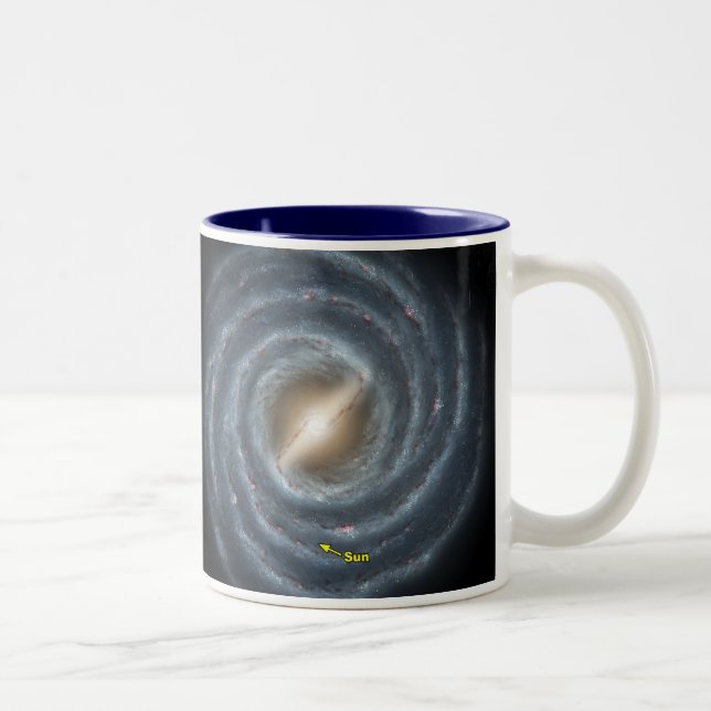 Taza Bicolor Sol en la Vía Láctea NASA (Derecha)
