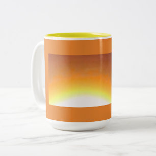 Taza Bicolor Sol naranja