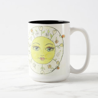 Taza Bicolor Sol y flores - CBS Domingo por la mañana