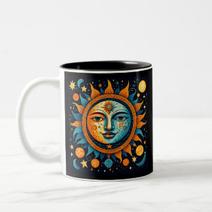 Taza Bicolor Sol y Luna Celestiales