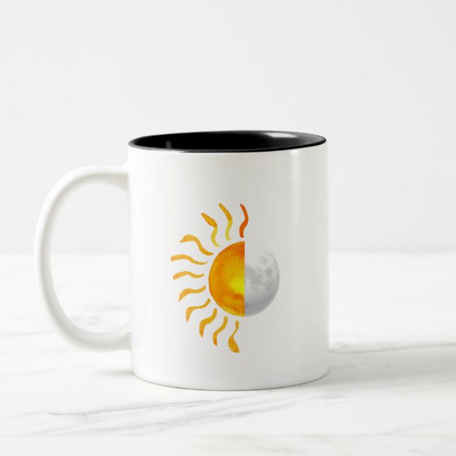 Taza Bicolor Sol Y Luna Híbridos (Izquierda)