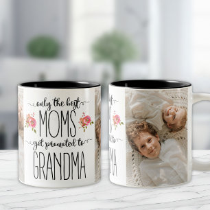 Taza Bicolor Solamente las mejores mamáes consiguen promovidas