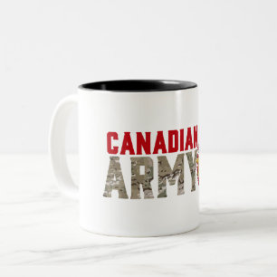 Taza Bicolor Soldado del Ejército de Canadá
