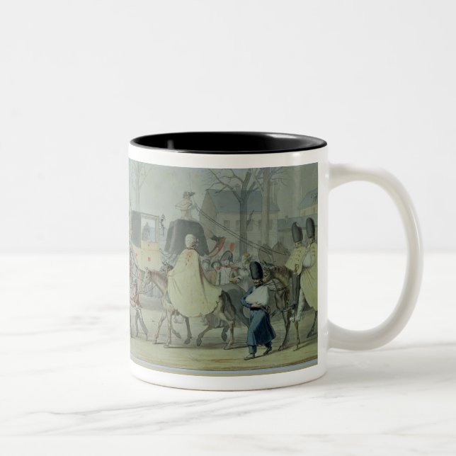 Taza Bicolor Soldados franceses heridos que entran en París (Derecha)