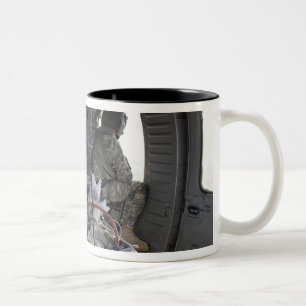 Taza Bicolor soldados vigilan los peligros