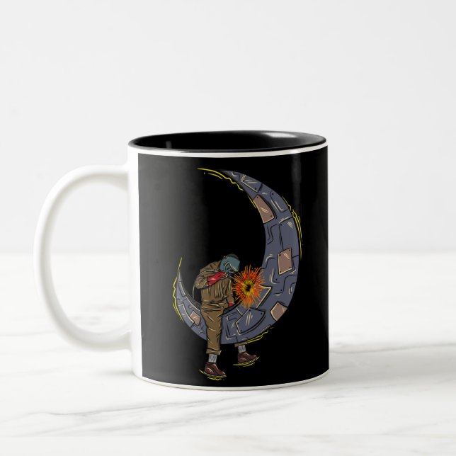Taza Bicolor soldadura en luna (Izquierda)