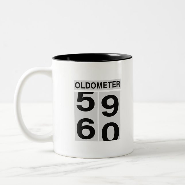 TAZA BICOLOR SOLDOMETER DE 60 AÑOS (Izquierda)