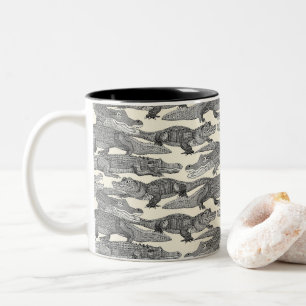 Taza Bicolor solo caimanes negros