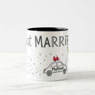 Taza Bicolor Sólo celebración casada Diseño de Mug