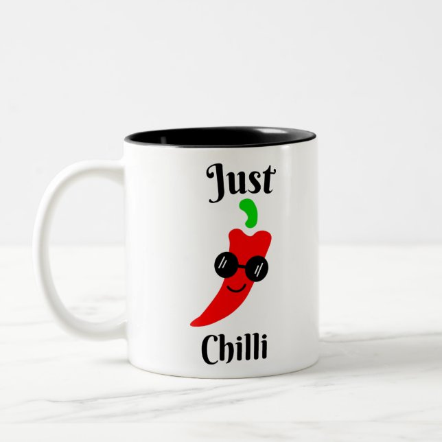 Taza Bicolor Solo chillidos (Izquierda)
